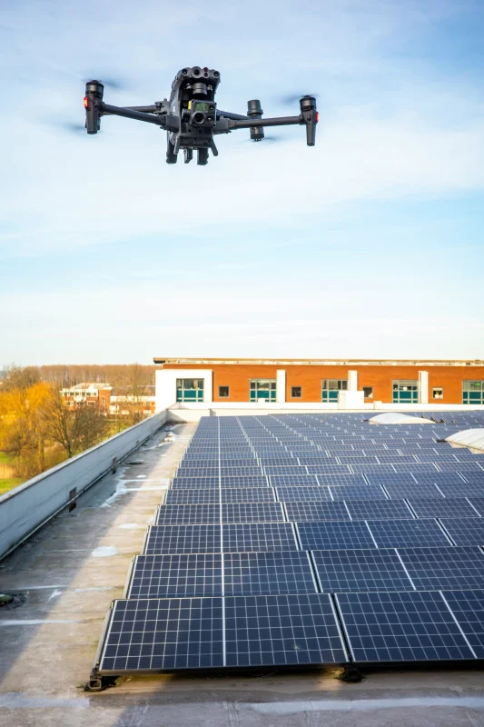 inspeção industrial com drone